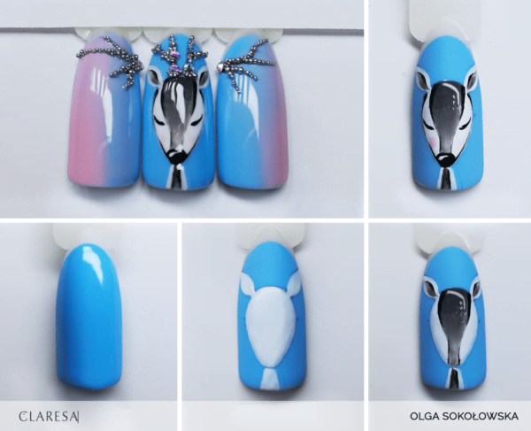 Claresa Lakier hybrydowy BLUE 702 -5g - obrazek 3