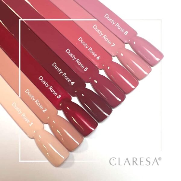 Claresa lakier hybrydowy DUSTY ROSE 1 5g - obrazek 3
