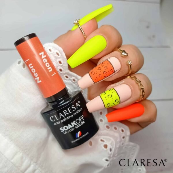 Claresa Lakier hybrydowy NEON 3 -5g - obrazek 5