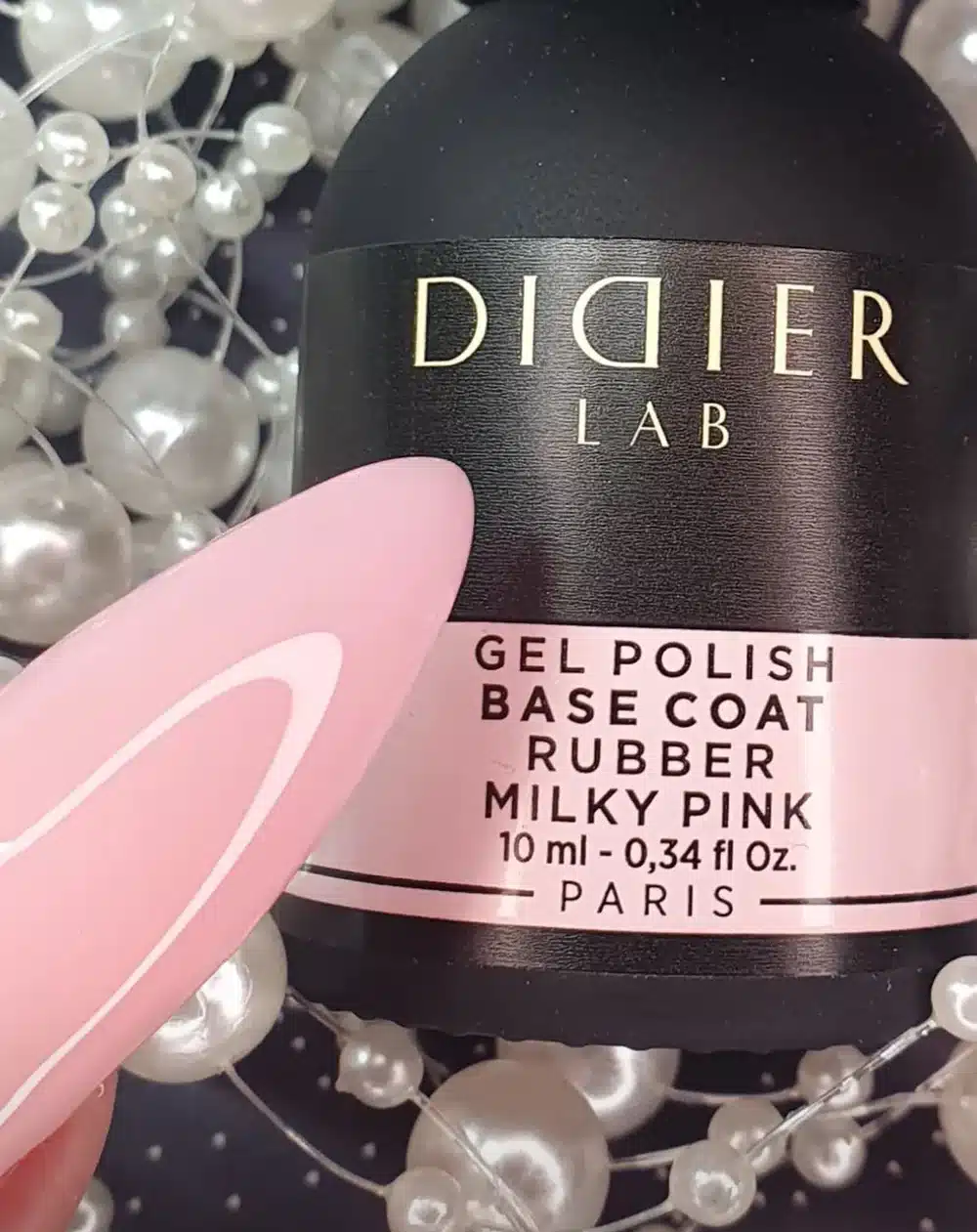 Kamuflująca baza kauczukowa ,,Rubber base'' - Milky Pink - 10ml - obrazek 6