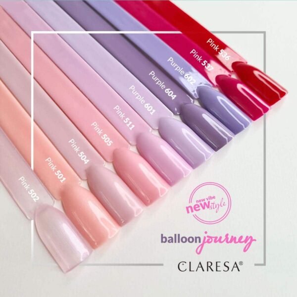 Claresa Lakier hybrydowy PINK 511 -5g - obrazek 3