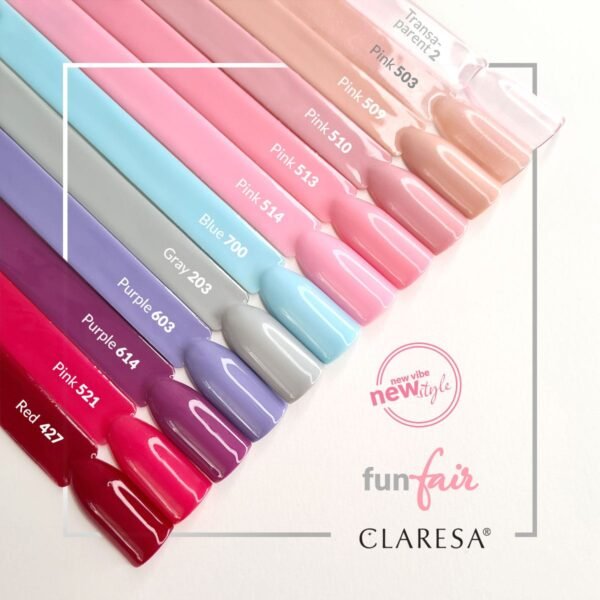 Claresa Lakier hybrydowy PINK 513 -5g - obrazek 5