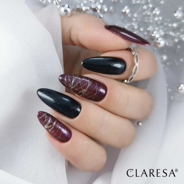 Claresa Lakier hybrydowy GALAXY BLACK 5g - obrazek 4