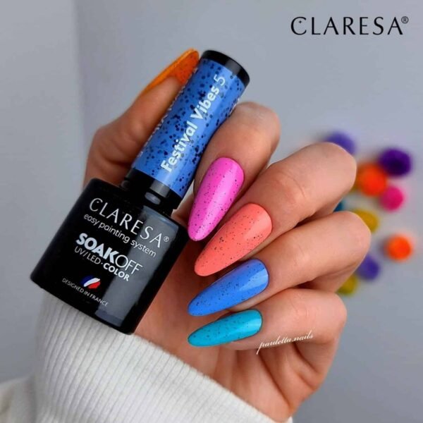 Claresa lakier hybrydowy FESTIVAL VIBES 5 5g - obrazek 2