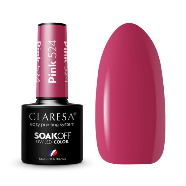 Claresa Lakier hybrydowy PINK 524 -5g