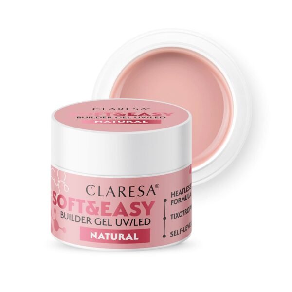 CLARESA Żel budujący SOFT&EASY BUILDER GEL NATURAL 45G