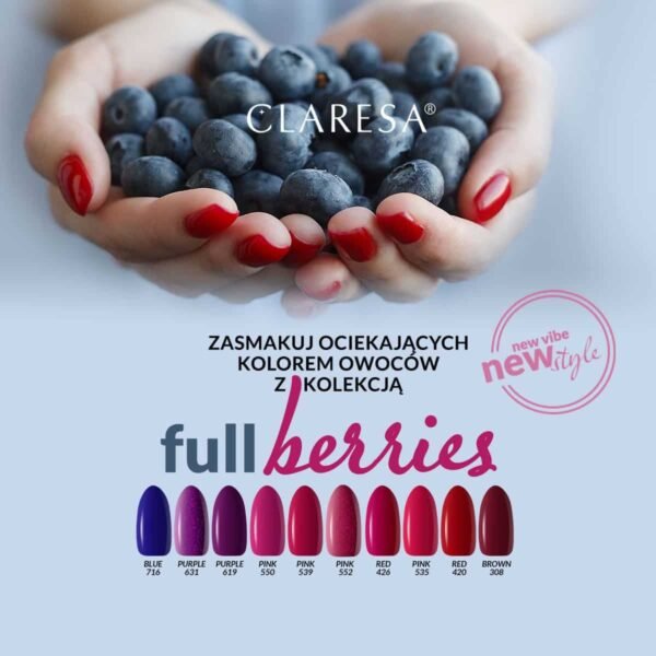 Claresa Lakier hybrydowy PURPLE 619 -5g - obrazek 4