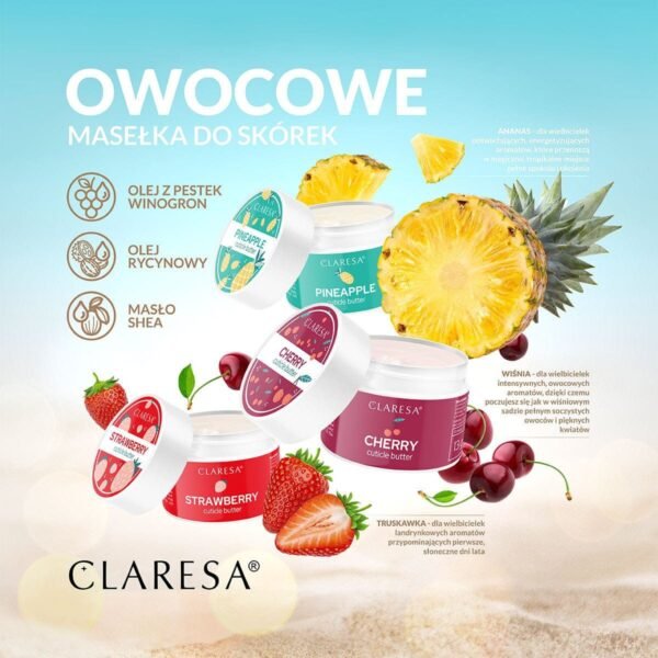 CLARESA MASEŁKO DO SKÓREK PINEAPPLE 13 G - obrazek 3