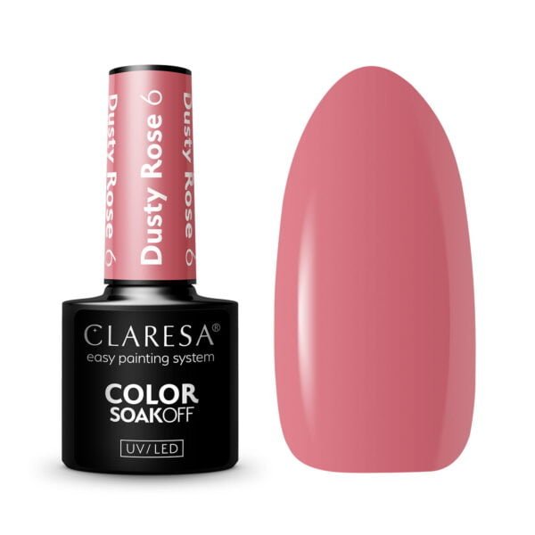 Claresa lakier hybrydowy DUSTY ROSE 6 5g