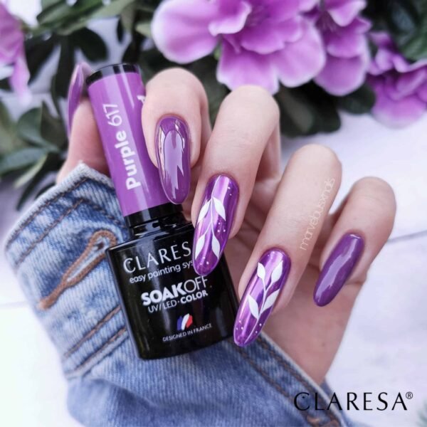 Claresa Lakier hybrydowy PURPLE 617 -5g - obrazek 2
