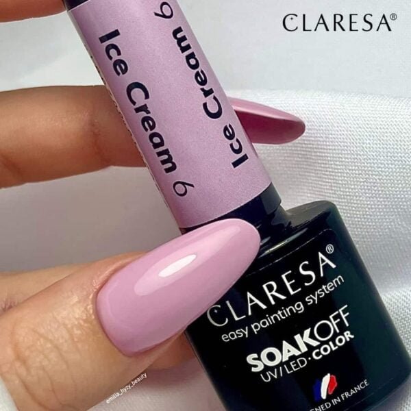 Claresa lakier hybrydowy ICE CREAM 6 -5g - obrazek 6