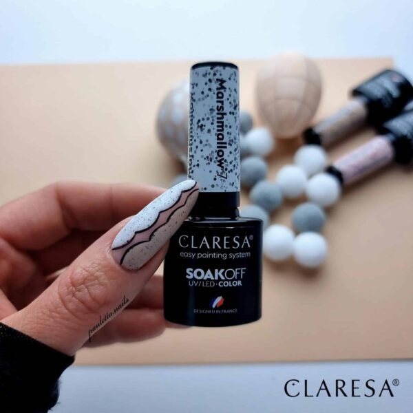 Claresa lakier hybrydowy MARSHMALLOW 7 5g - obrazek 2