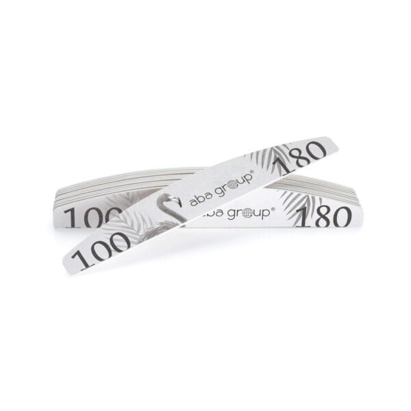Aba Group Pilnik do paznokci PÓŁKSIĘŻYC 100/180 STANDARD - FLAMING, 25 sztuk - obrazek 2
