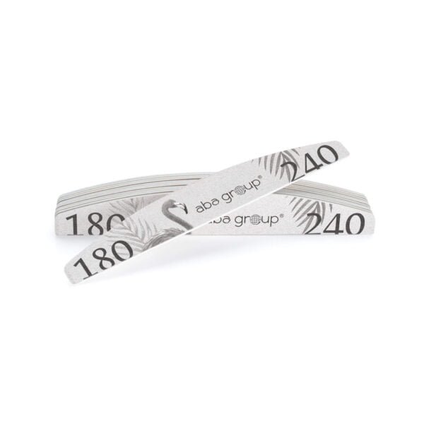 Aba Group Pilnik do paznokci PÓŁKSIĘŻYC 180/240 SLIM - FLAMING, 25 sztuk - obrazek 2