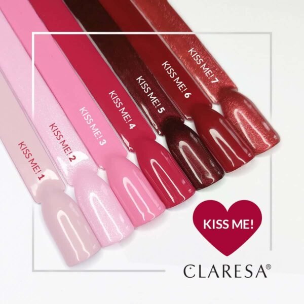 Claresa lakier hybrydowy Kiss Me! 2 -5g - obrazek 3