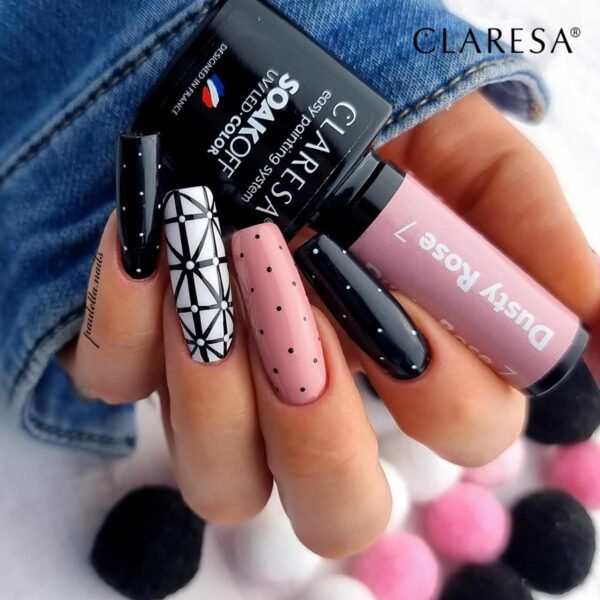 Claresa Lakier hybrydowy BLACK 900 -5g - obrazek 3