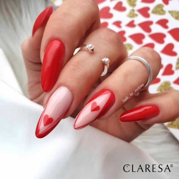 Claresa Lakier hybrydowy RED 406 5g - obrazek 2