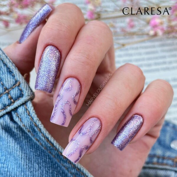 Claresa Lakier hybrydowy FULL GLITTER 6 -5g - obrazek 9