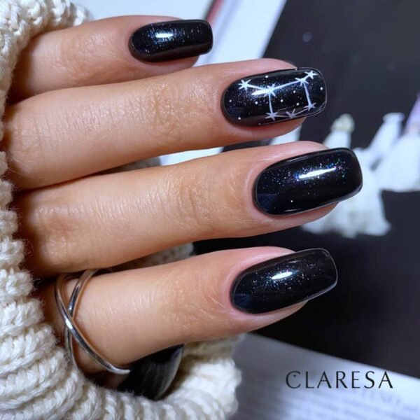 Claresa Lakier hybrydowy GALAXY BLACK 5g - obrazek 5