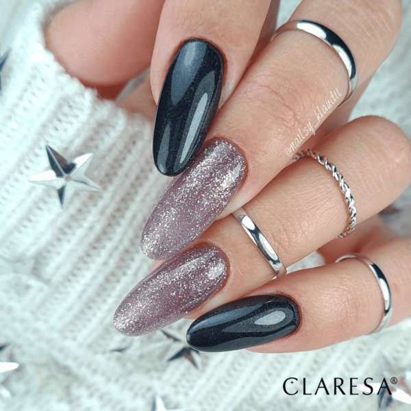 Claresa Lakier hybrydowy GALAXY BLACK 5g - obrazek 3