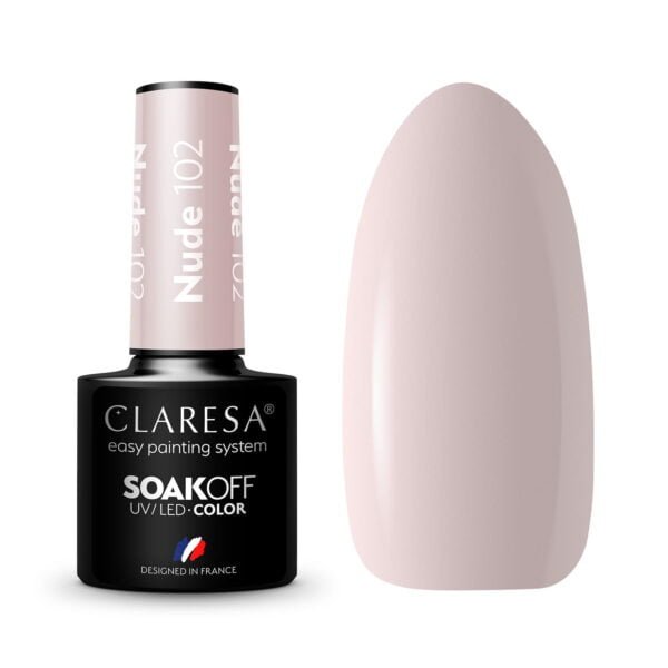 Claresa Lakier hybrydowy NUDE 102 -5g