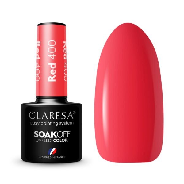 Claresa Lakier hybrydowy RED 400 -5g
