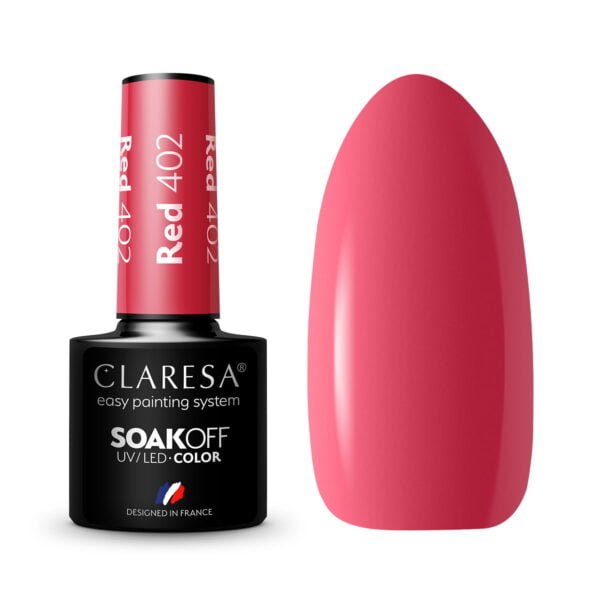 Claresa Lakier hybrydowy RED 402 -5g