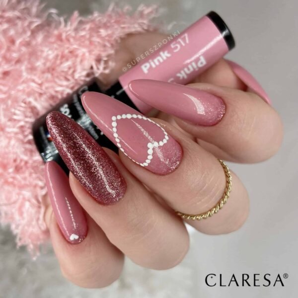 Claresa Lakier hybrydowy PINK 517 -5g - obrazek 2