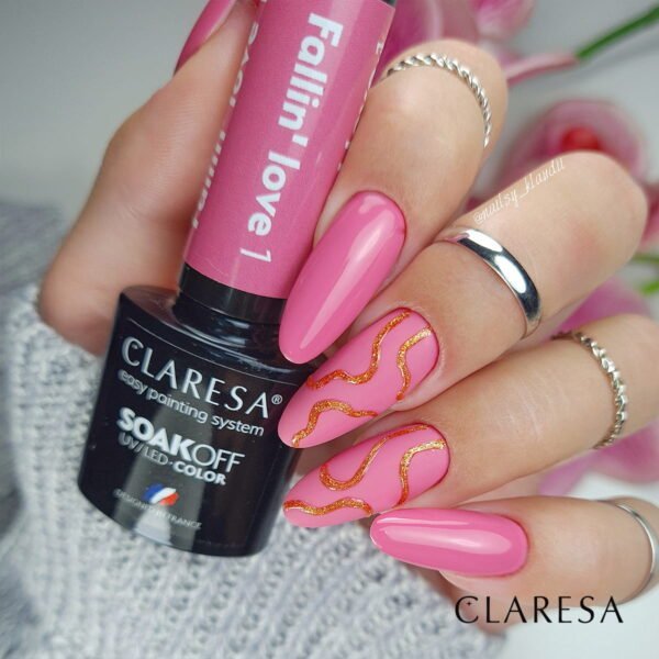 Claresa lakier hybrydowy FALLIN LOVE 1 -5g - obrazek 6