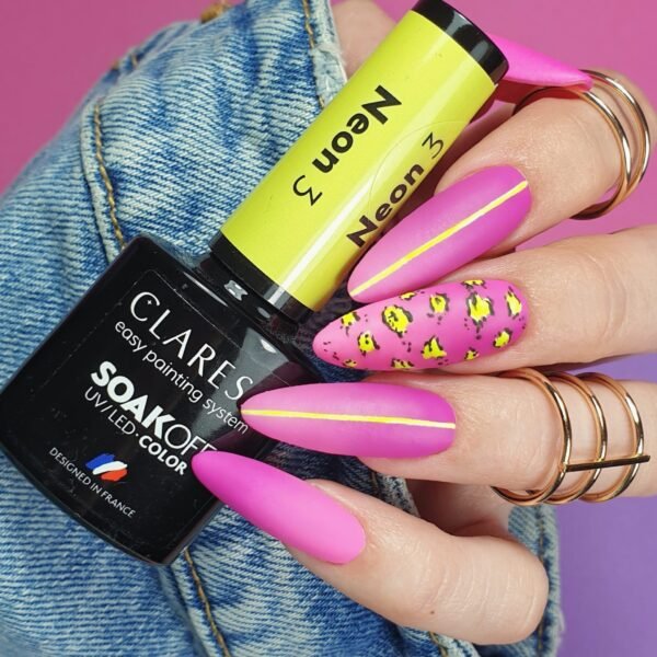 Claresa Lakier hybrydowy NEON 3 -5g - obrazek 4