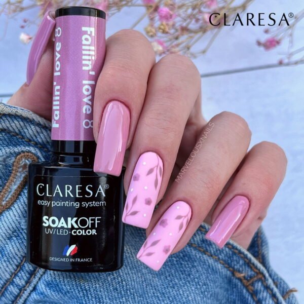 Claresa lakier hybrydowy FALLIN LOVE 7 -5g - obrazek 4