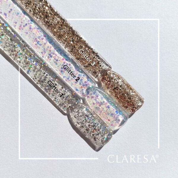 Claresa Lakier hybrydowy GLITTER 3 -5g - obrazek 2