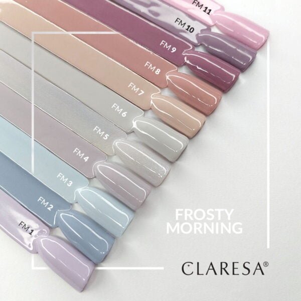 Claresa lakier hybrydowy Frosty Morning 10 -5g - obrazek 5
