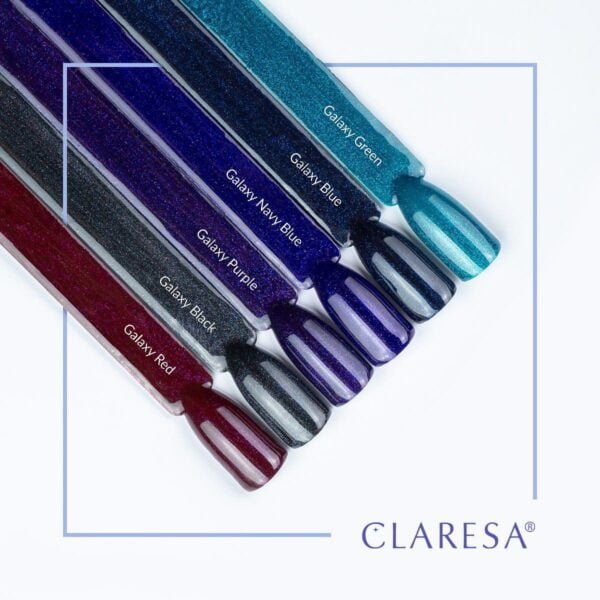 Claresa Lakier hybrydowy GALAXY BLACK 5g - obrazek 2