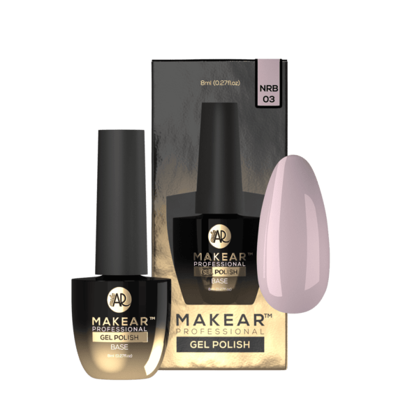 NRB03 Pudding Pink - Nude Rubber Base - obrazek 2