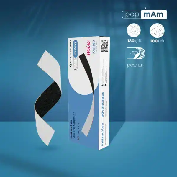 Wymienne pilniki dwustronne papmAm Mix EXPERT 22 (50 szt) 100/180