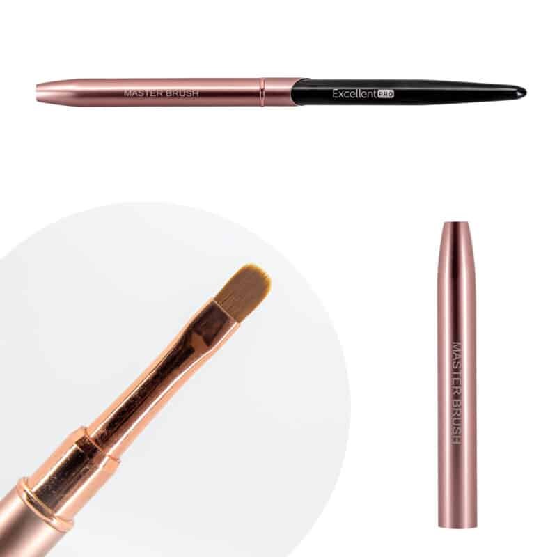 Excellent PRO Pędzelek do żelu #6 Owal (Pink&Black)