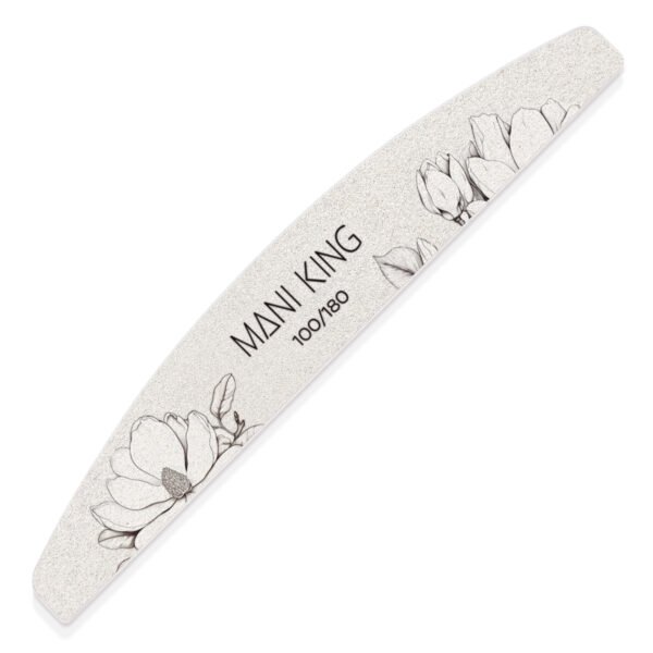 MANI KING Mineralny Pilnik do paznokci FLORA PÓŁKSIĘŻYC 100/180 Standard - 25 szt. - obrazek 2