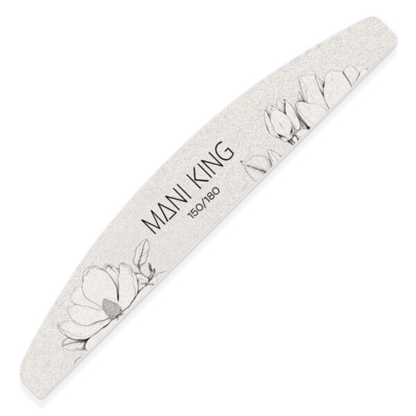 MANI KING Mineralny Pilnik do paznokci FLORA PÓŁKSIĘŻYC 150/180 Standard - 25 szt. - obrazek 2