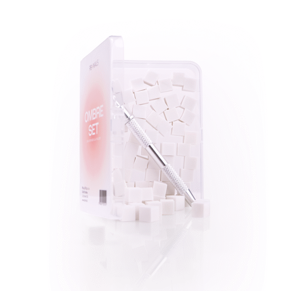 Gąbeczki do ombre z holderem Ombre Set 100 szt. - obrazek 2