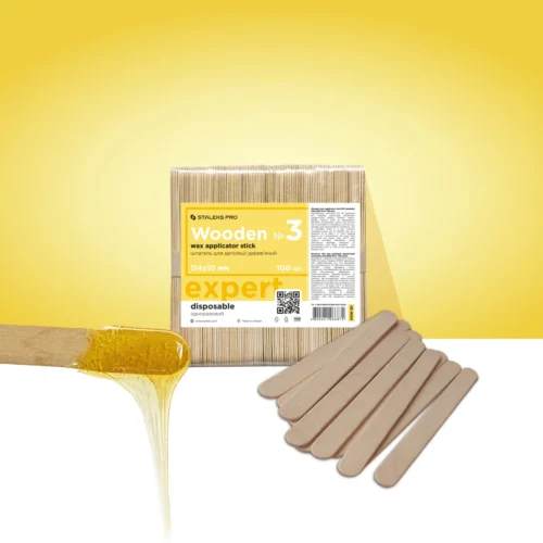 Drewniana szpatułka do depilacji EXPERT 114×10 mm (100 szt)