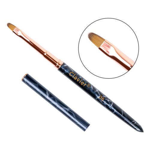 Pędzelek do żelu i akrylożelu, do paznokci, manicure, okrągły Clavier- 08