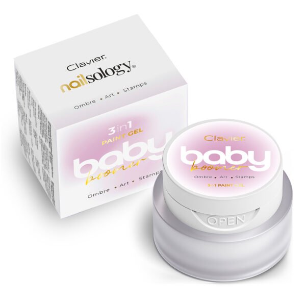 Baby Boomer żel 3w1 Nailsology Clavier, Ombre, Art, Stamps, F01 „Sublime”, 3g. - obrazek 3