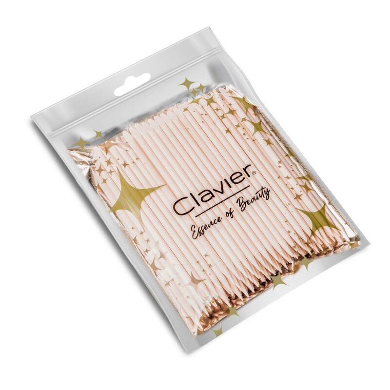 Patyczki drewniane do manicure, skórek Clavier, 100 sztuk