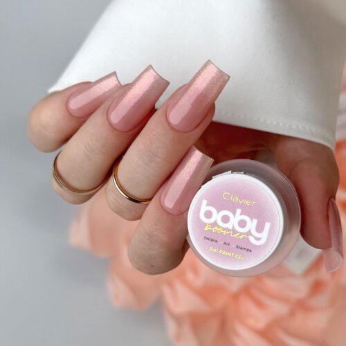 Ombre żel Baby Boomer 3w1 Nailsology Clavier, Art, Stamps, S01 „Shimmer”, 3g.