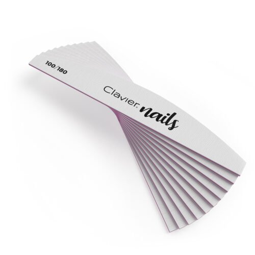 Pilnik do paznokci Zebra Łódka, manicure -100/180, 10szt. szary