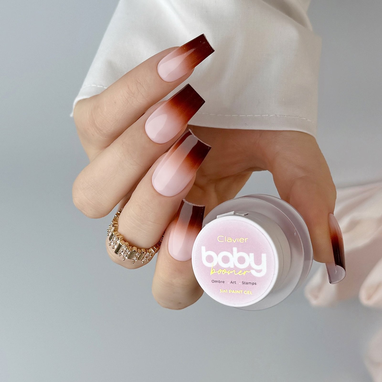 Baby Boomer żel 3w1 Clavier, Ombre, Art, Stamps, C03 „Tempation”, 3g.