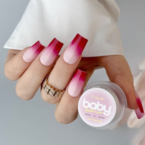 Baby Boomer żel 3w1 Clavier, Ombre, Art, Stamps, C01 „Euphoria”, 3g.