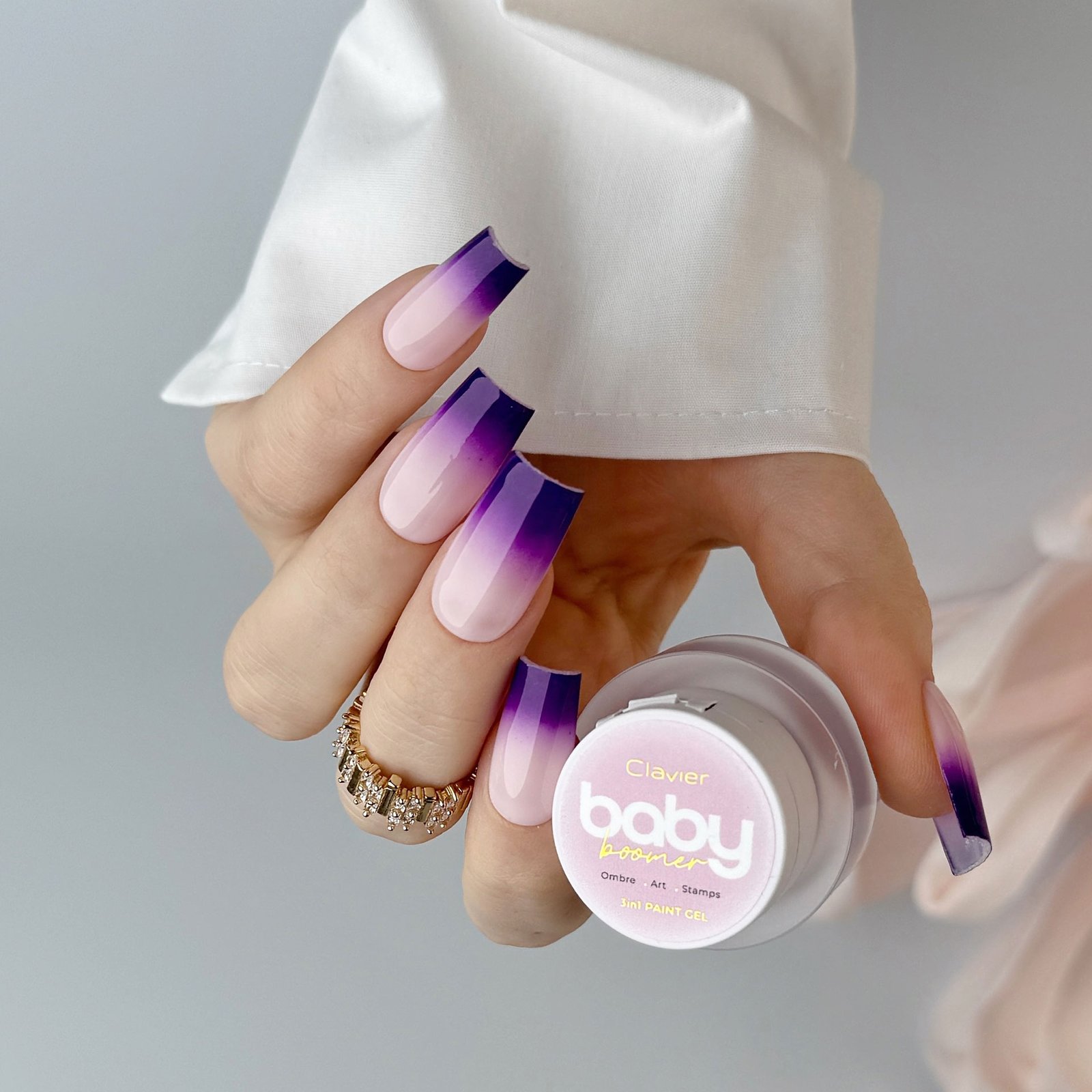 Baby Boomer żel 3w1 Clavier, Ombre, Art, Stamps, C05 „Vanity”, 3g.