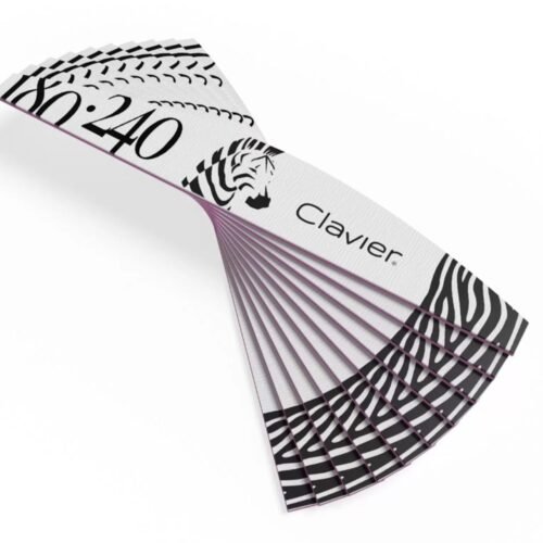 Pilnik do paznokci, manicure Zeberka Łódka – 180/240, szary 10szt.